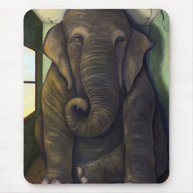Mousepad Elefante na sala (Frente)