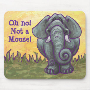 Mousepad Elefante oh nenhum não um rato