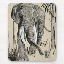 Mousepad Elefante Passando Pela Arte De Savana