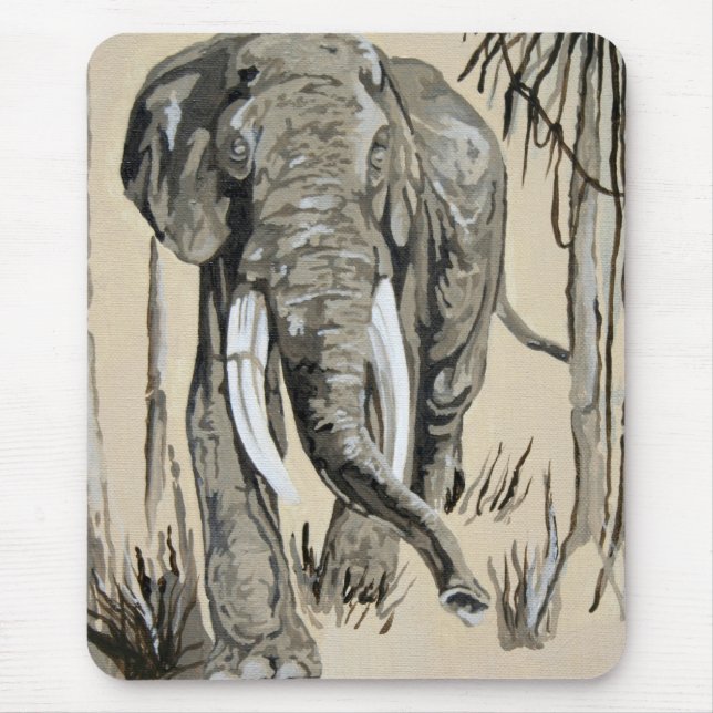 Mousepad Elefante Passando Pela Arte De Savana (Frente)