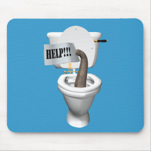 Mousepad Elefante Preso Em Banheiro
