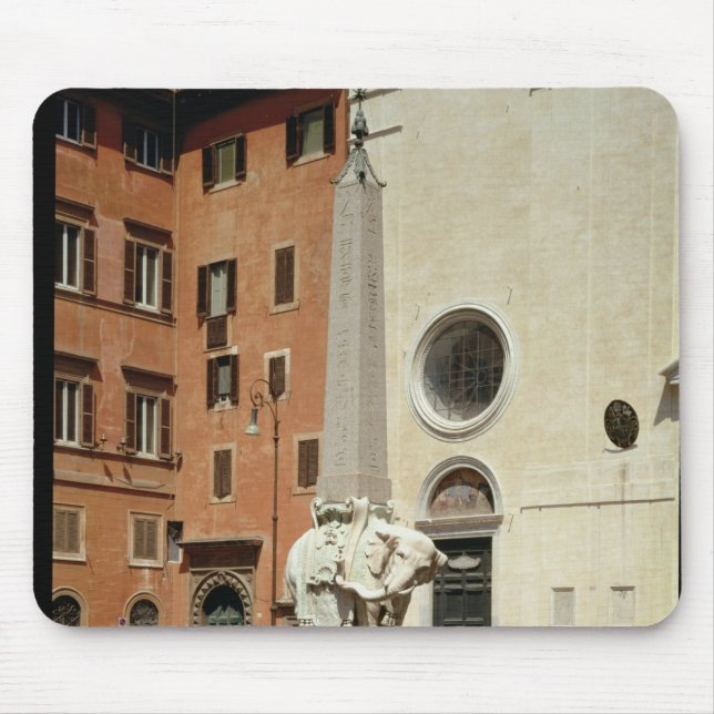 Mousepad Elefante que carrega um Obelisk egípcio, 1667 (Frente)