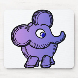 Mousepad Elefante roxo