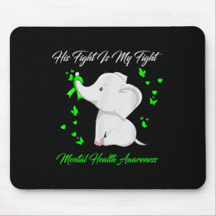 Mousepad Elefante Sua Luta É Minha Luta Contra A Saúde Ment