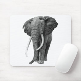 Mousepad Elefante-touro - Desenho a lápis