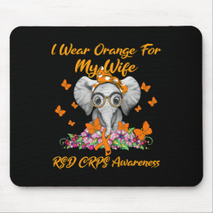 Mousepad Elefante Visto Laranja Para Minha Esposa RSD CRPS