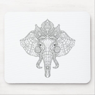 Mousepad Elefante Zendoodle principal