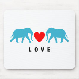 Mousepad Elefantes no Amor