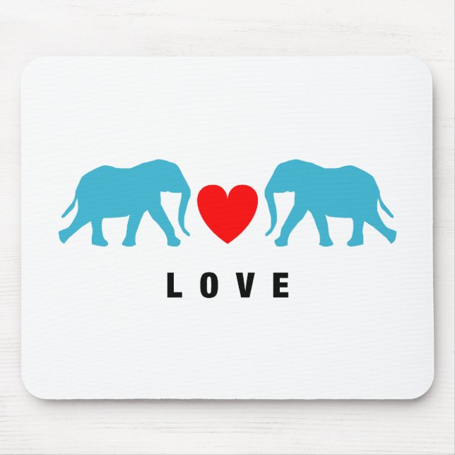 Mousepad Elefantes no Amor (Frente)