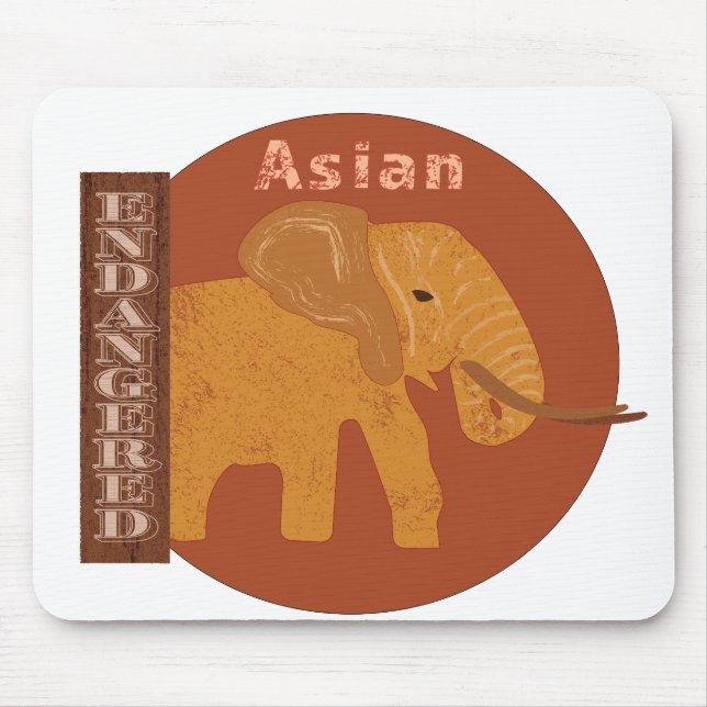 Mousepad Elefantes Precisam da Nossa Ajuda (Frente)