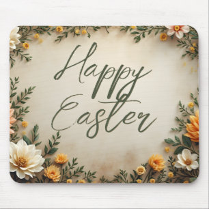 Mousepad Elegância Floral - Saudações de Páscoa de Primaver