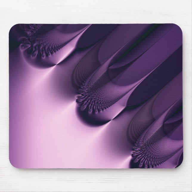 Mousepad Elegância mim · Arte do Fractal · Roxo (Frente)