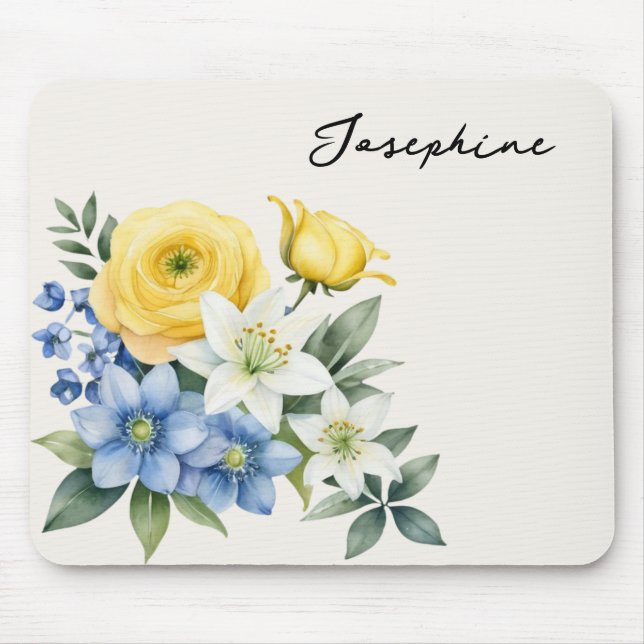 Mousepad Elegant Floral Personalized (Frente)