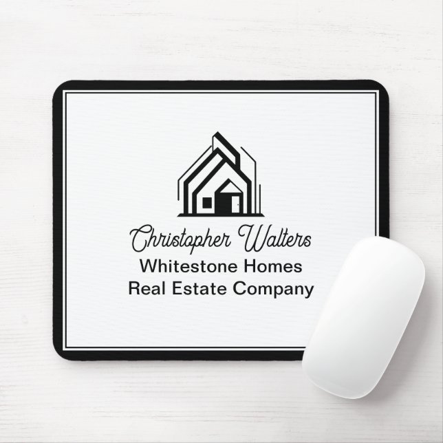 Mousepad Elegant Real Estate Company Customized Realtor (Com mouse)