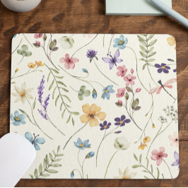 Mousepad Elegant Wildflower Wild Flower Floral Custom