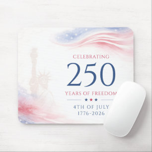Mousepad Elegante 250º Dia da Independência Americana 4 de