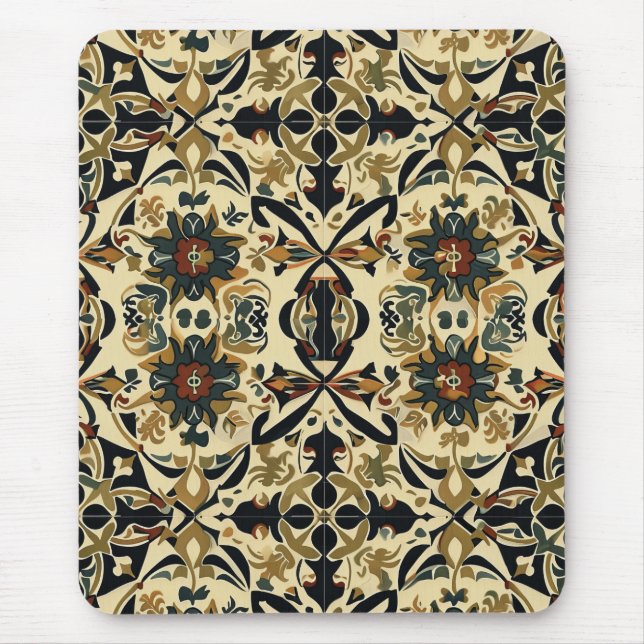 Mousepad Elegante Árabe Floral (Frente)