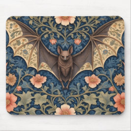 Mousepad Elegante Bat Voador William Morris Inspirou Floral