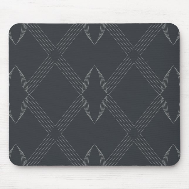 Mousepad Elegante, chic, luxuoso, simples padrão de linha (Frente)