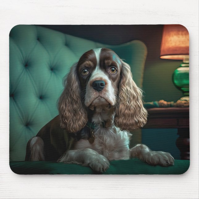 Mousepad Elegante Cocker Spaniel Classic, Design (Frente)