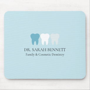 Mousepad Elegante dentista AQUA azul profissional