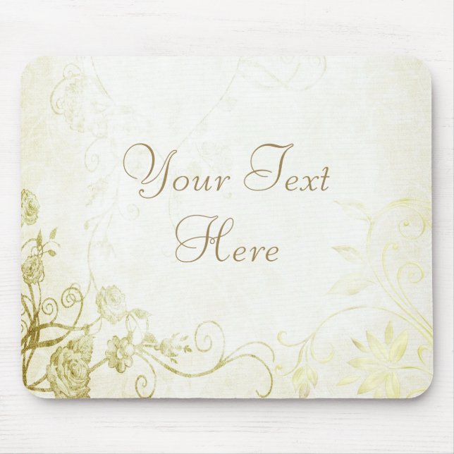 Mousepad Elegante Dourado (Frente)