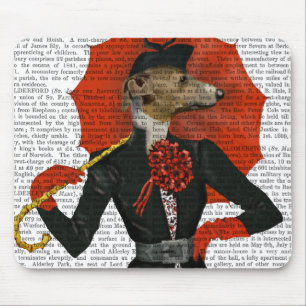 Mousepad Elegante Greyhound e Red Umbrella 2