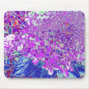 Mousepad Elegante Hortênsia Limelight Roxa e Azul