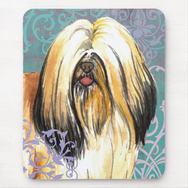 Mousepad Elegante Lhasa Apso (Frente)