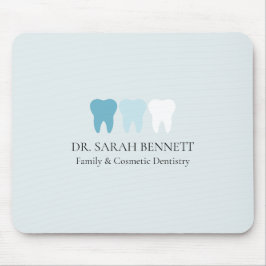 Mousepad Elegante luz azul profissional de dentista