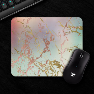 Mousepad Elegante Marble   Rosa verde de cobre