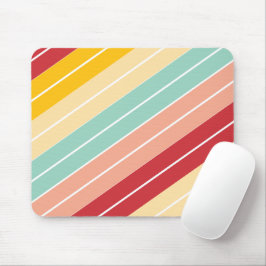 Mousepad Elegante Personalizado com Listras Retro