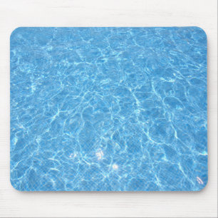 Mousepad Elegante Piscina Azul Água Modelo
