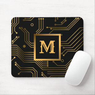 Mousepad Elegante Profissional De Luxo Monograma