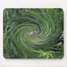 Elegante Redemoinho Floral Verde Carta Preta Abstr