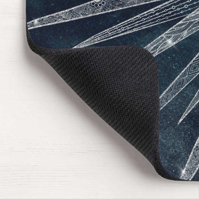 Mousepad Elegante Sun Moon Doodle Mandala Blue Design (Canto)