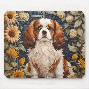 Mousepad Elegante Sunflower Cavalier King Charles Spaniel