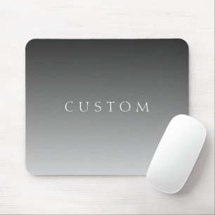 Mousepad Elegante texto em gradiente ombre cinza moderno si