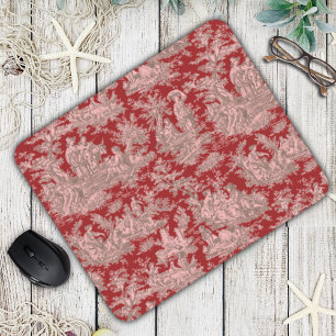 Mousepad Elegante vintage - Torre vermelho-escuro de jouy