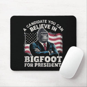 Mousepad Eleição 2024 Vote Divertido Sasquatch EUA