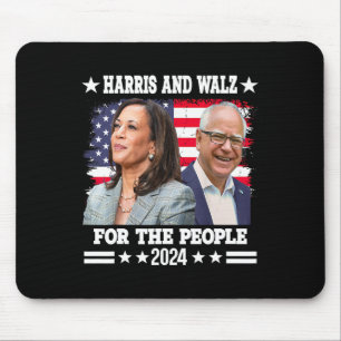 Mousepad Eleição Walz 2024 Kamala Harris Tim Waltz