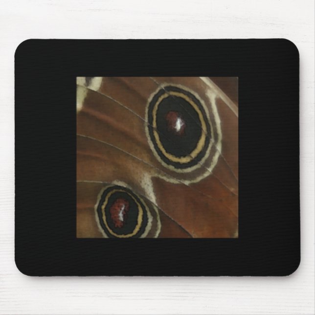 Mousepad Elemento de borboleta Detalhe da asa com ninhais n (Frente)