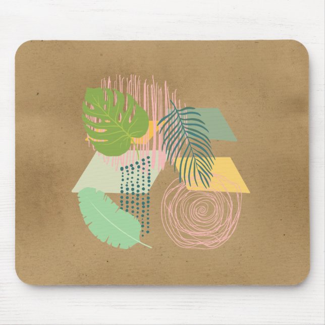 Mousepad Elementos Abstratos da Natureza (Frente)