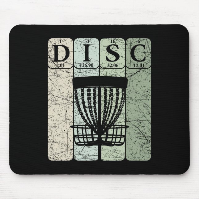 Mousepad Elementos da Tabela Periódica de Disc Golf Frolf J (Frente)