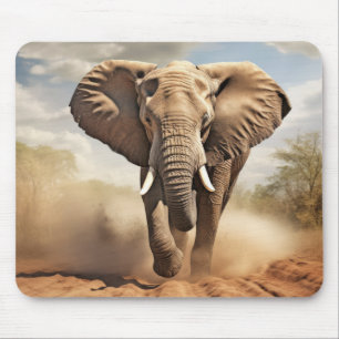 Mousepad Elephant Animal Nature Majestous Wild