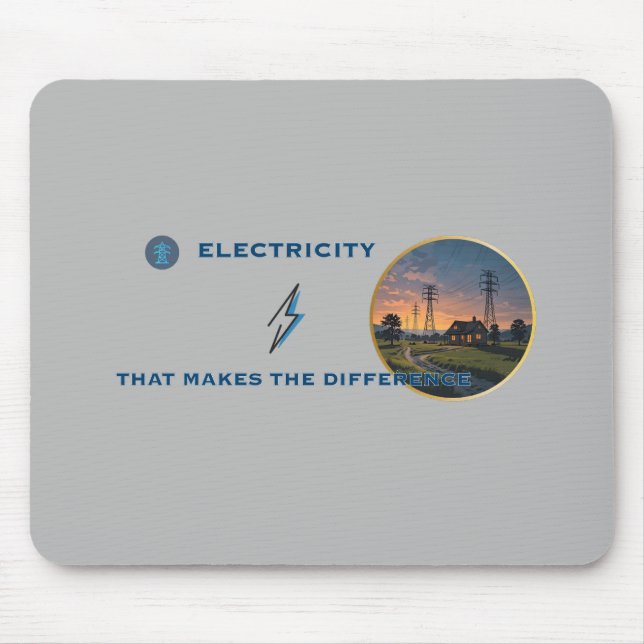 Mousepad Eletricidade em energia: Lit Home em uma Selvagem  (Frente)