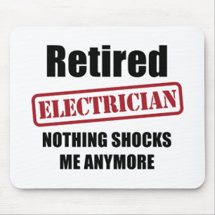 Mousepad Eletricista aposentado (período dos E.U.)