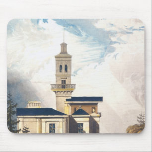 Mousepad Elevação de um alojamento italiano da casa de