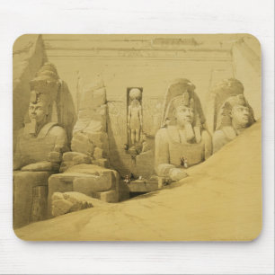 Mousepad Elevação dianteira do grande templo de Aboo Simb