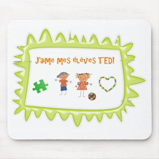 Mousepad Élèves TED dos mes de J'aime (Frente)
